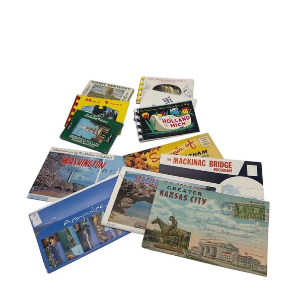 Travel Postcard Booklets Souvenirs Books Mini Lot of 6 Vintage Assorted USA - Picture 4 of 6